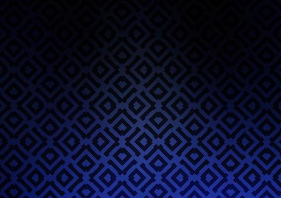 Dark BLUE vector texture with lines, rhombuses.