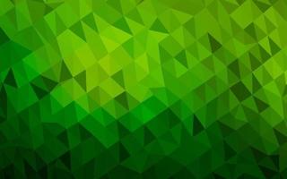 Light Green vector polygonal pattern.