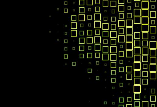 textura de vector verde oscuro en estilo rectangular.