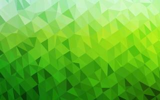 patrón poligonal de vector verde claro.
