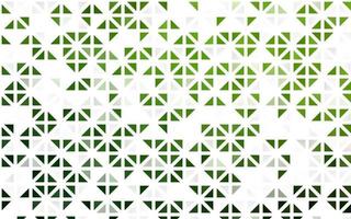 Light Green vector seamless template with crystals, triangles.