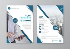 Corporate business cover, back page a4 template and flat icons for a report and brochure design, flyer, banner, leaflets decoration for printing and presentation vector illustration