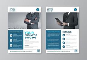 Corporate business cover, back page a4 template and flat icons for a report and brochure design, flyer, banner, leaflets decoration for printing and presentation vector illustration