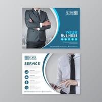 Corporate business cover, back page a4 template and flat icons for a report and brochure design, flyer, banner, leaflets decoration for printing and presentation vector illustration