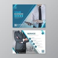 Corporate business cover, back page a4 template and flat icons for a report and brochure design, flyer, banner, leaflets decoration for printing and presentation vector illustration