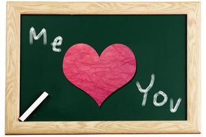 love scrawl on blackboard,valentine's day photo