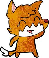 fox cartoon character vector