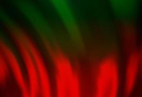 Dark Green, Red vector background with bent lines.