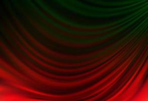 Dark Green, Red vector background with lamp shapes.