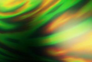 Dark Green, Yellow vector blurred pattern.