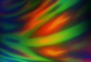 Dark Multicolor, Rainbow vector blurred bright pattern.