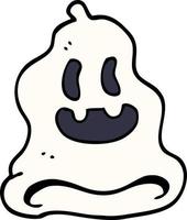 cartoon doodle spooky ghost vector