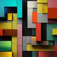 Abstract 3d Multi Colored background photo