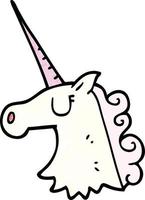 cartoon doodle pretty unicorn vector