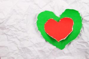 Creative simple background on Valentine' s Day photo