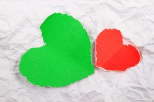 Creative simple background on Valentine' s Day photo