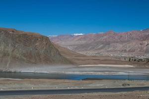 Confluence of Zanskar and Indus rivers photo