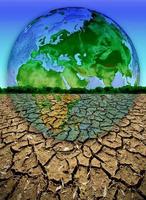 planet earth  dry and cracked land photo