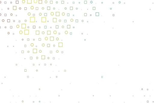 Light Multicolor, Rainbow vector texture with disks, rectangles.