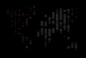 Dark Black vector layout with hexagonal shapes.
