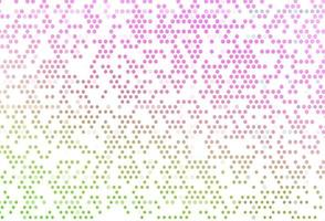 Light Pink, Green vector background with bubbles.