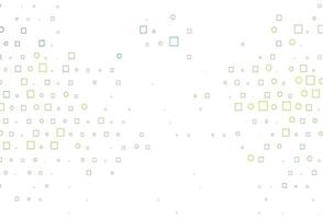 Light Blue, Yellow vector pattern with spheres, squares.