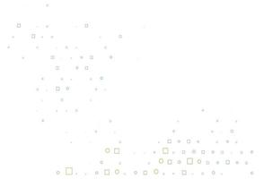 Light Green vector pattern with spheres, squares.