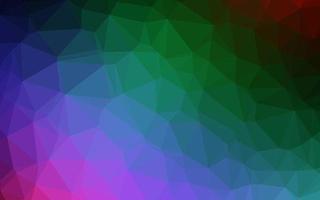 Dark Multicolor, Rainbow vector shining triangular pattern.