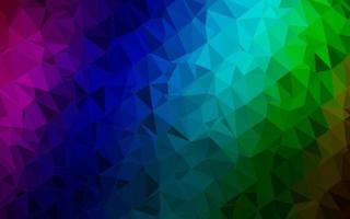 Dark Multicolor, Rainbow vector polygonal pattern.