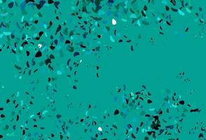 Light Blue, Green vector backdrop with abstract shapes.