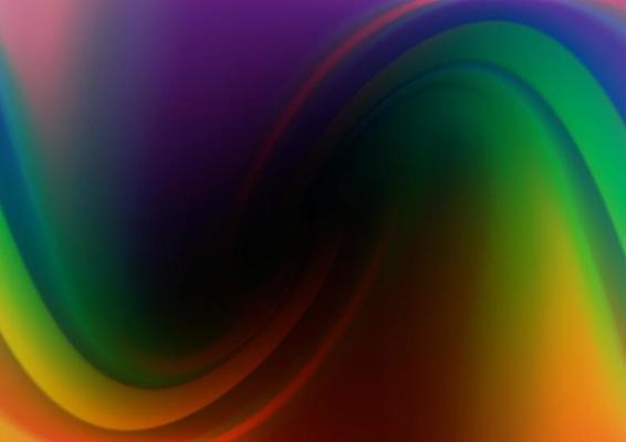 Dark Multicolor, Rainbow vector blurred shine abstract pattern.
