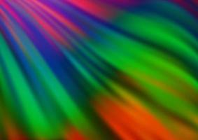 Dark Multicolor, Rainbow vector background with bent lines.