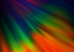 Dark Multicolor, Rainbow vector pattern with bent ribbons.