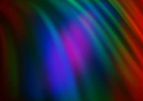 Dark Multicolor, Rainbow vector backdrop with bent lines.