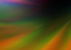 Dark Multicolor, Rainbow vector glossy bokeh pattern.