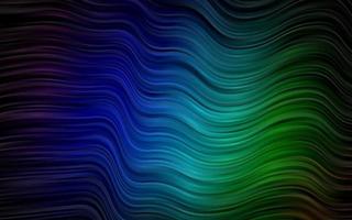 Dark Multicolor, Rainbow vector background with lava shapes.