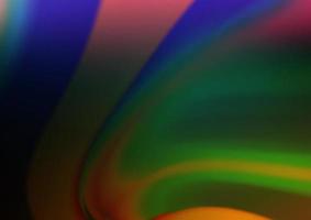 Dark Multicolor, Rainbow vector blurred shine abstract background.