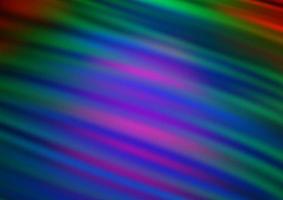 Dark Multicolor, Rainbow vector glossy bokeh pattern.