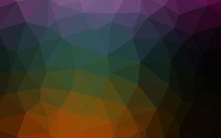 Dark Multicolor, Rainbow vector abstract mosaic backdrop.