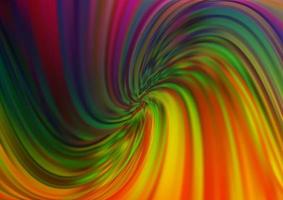 Dark Multicolor, Rainbow vector pattern with liquid shapes.