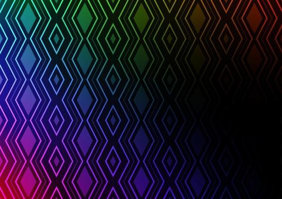Dark Multicolor, Rainbow vector backdrop with lines, cubes.