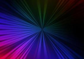 Dark Multicolor, Rainbow vector background with straight lines.