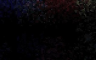 Dark Multicolor, Rainbow vector backdrop with dots.