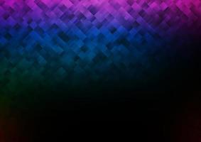 Dark Multicolor, Rainbow vector backdrop with rectangles, squares.