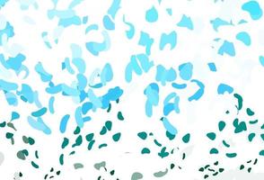 Light Blue, Green vector backdrop with abstract shapes.