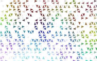 Light Multicolor, Rainbow vector background with triangles.