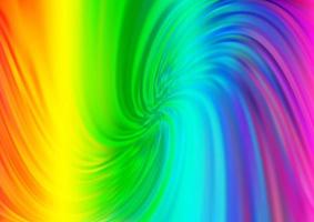 Light Multicolor, Rainbow vector background with bent ribbons.