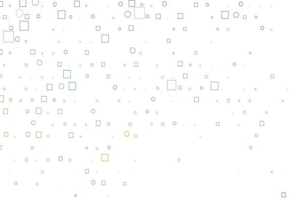 Light Multicolor, Rainbow vector template with spots, rectangles.
