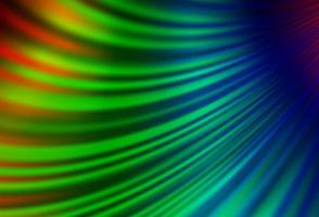 Light Multicolor, Rainbow vector background with abstract lines.