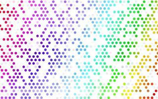 Light Multicolor, Rainbow vector layout with hexagonal shapes.